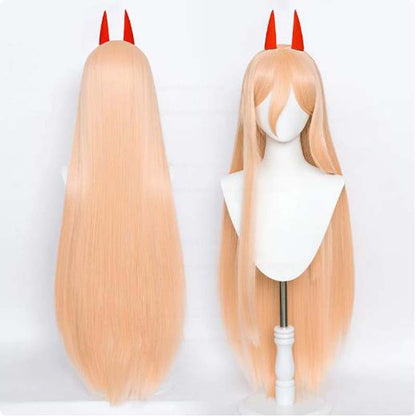 Perucas de Cosplay de Anime de Alta Qualidade Chainsaw Man Reze Angel Devil Quanxi Makima Power Hayakawa Aki Denji Peruca de Cabelo Resistente ao Calor