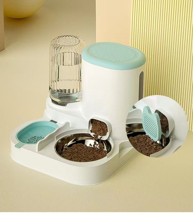 Tigela automática para gatos, cães e animais de estimação, bebedouros, tigela integrada para gatos, tigela de ração para gatos, cães, para comer, beber ág