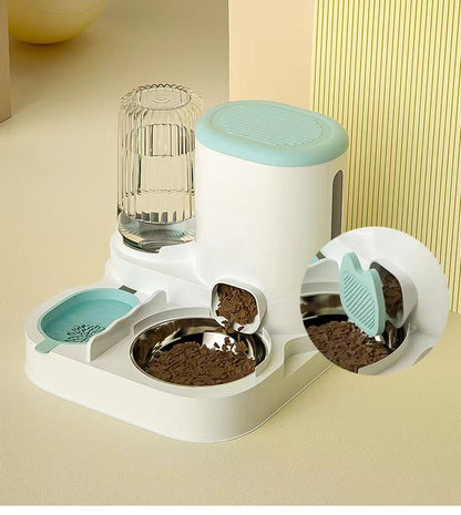 Tigela automática para gatos, cães e animais de estimação, bebedouros, tigela integrada para gatos, tigela de ração para gatos, cães, para comer, beber ág