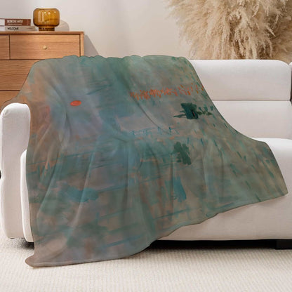 Retro Art C-Claude Monet Blanket Warm And Soft Suitable For Bedroom Living Room Sofa Bed Office Travel Camping