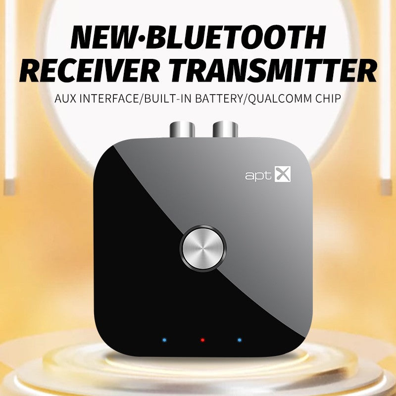 Tebe aptX/aptX-Adaptive Bluetooth 5.4 Audio Receiver Transmitter R/L 3.5mm Aux Wireless Music Adapter for TV Car Headphones