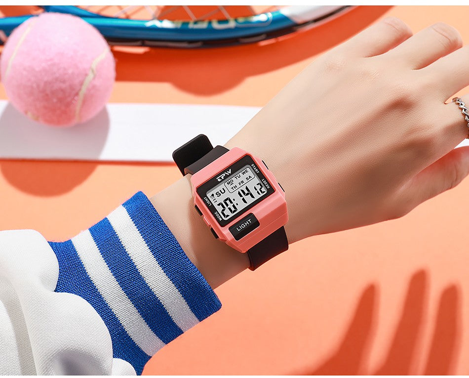TPW 36mm Midsize Digital Watch For Women Teenage  Meter Water Resistant