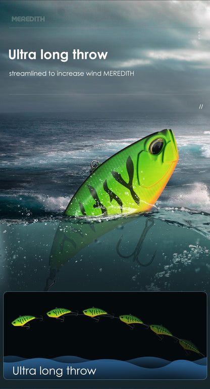 Iscas de Pesca MEREDITH Apex Vibe F85mm 24g Wobblers Iscas de Pesca Isca de Vibração para Acessórios Artificiais de Profundidade Total