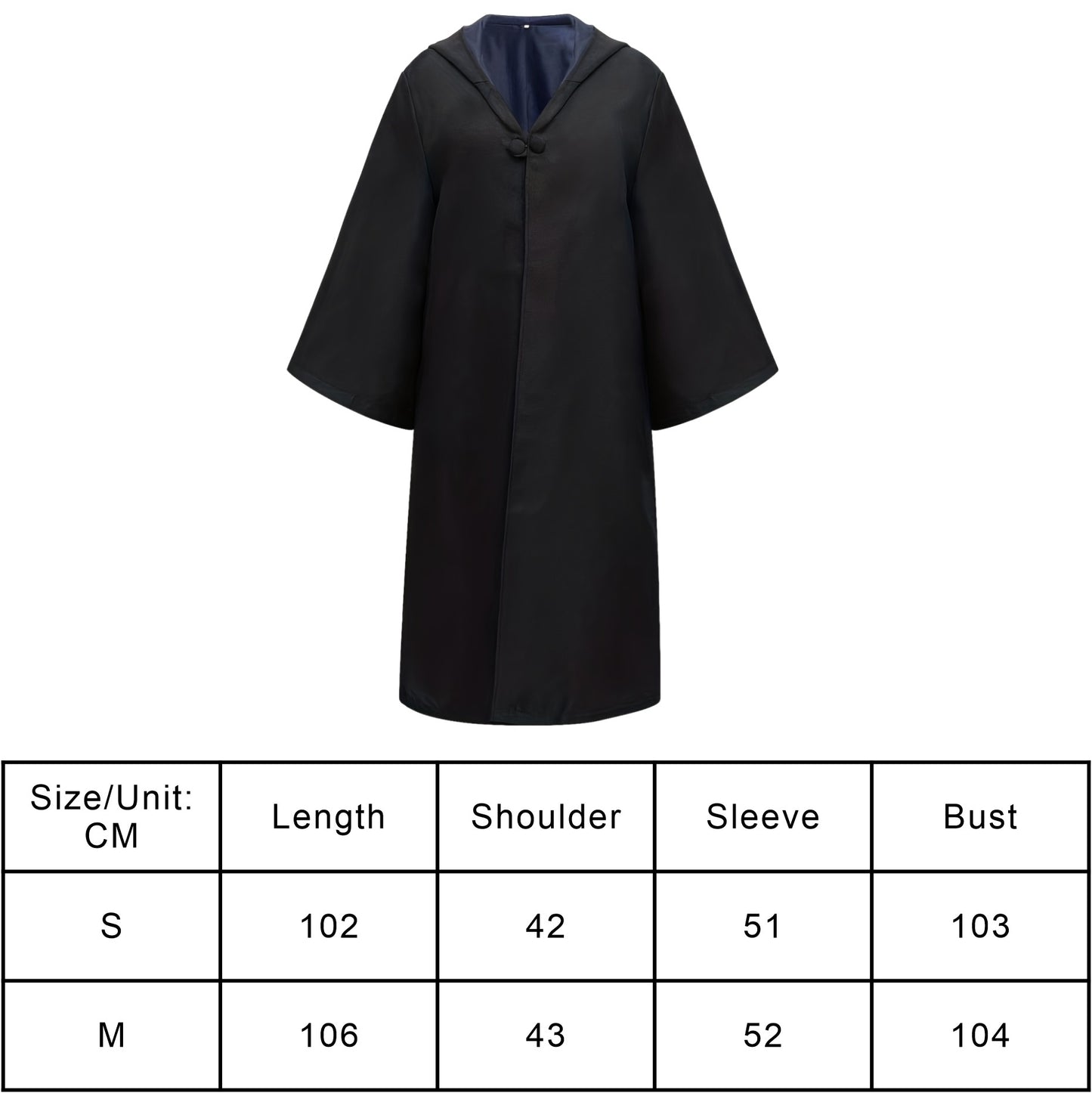 Hooded Wizard Robe Cloak Unisex Halloween Cosplay Costume Long Cape with Multi-Color Lining for Adults Carnival Party Outfits