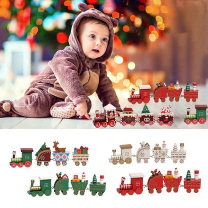 Wooden/Plastic Train Christmas Ornament Merry Christmas Decoration For Home 2025 Xmas Gifts Noel Natal Navidad New Year 2026