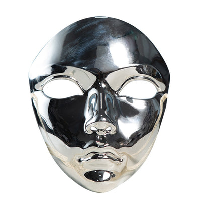 Masquerade Mask Metallic Color  Halloween Mask Full Face  For Women Men Cosplay Masquerade Costume Accessories