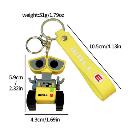 Chaveiro De Mobilização De Robô Desenho Animado Criativo Bonito Disney Wall-E Eva Chaveiro Kawaii Pingente De Decoração De Bolsa Masculina E Feminina Presente