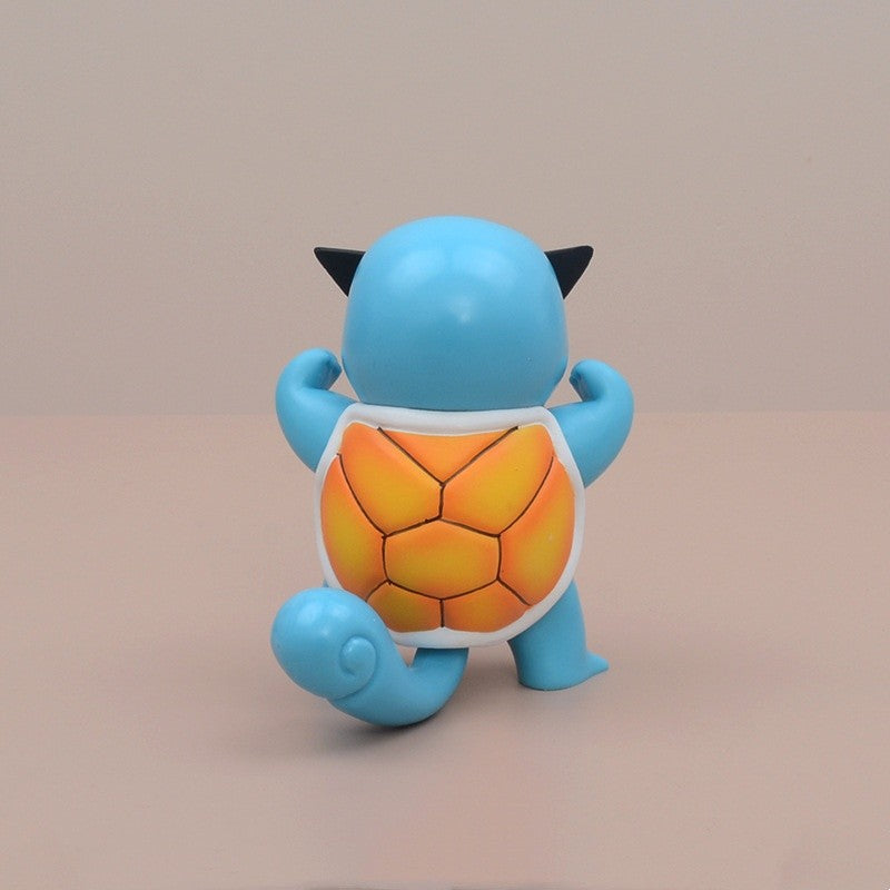 3 Estilos Boneco Pokémon 9cm Squirtle de Óculos de Sol Figura PVC Modelo Colecionável Pokémon Go Boneco de Ação Presente de Aniversário Infantil