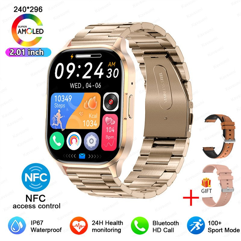 Smartwatch Ultrafino Masculino Feminino Tela Sempre Ativa Pulseira Esportiva Chamada Bluetooth Fashion Smartwatch Saúde Mostrador Personalizado