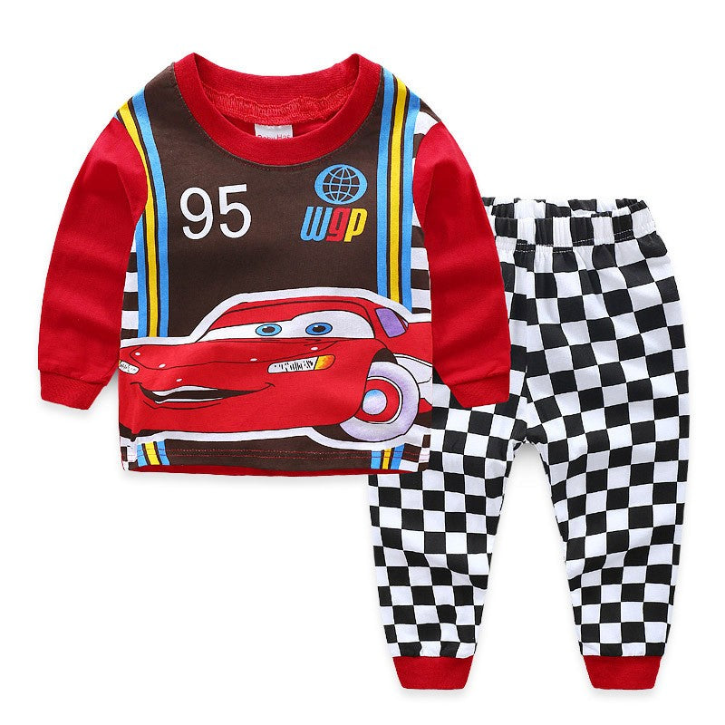 Pijama Infantil Disney Pixar Carros, Pijama de Algodão, Anime Desenho Animado, Fantasia Cosplay para Crianças, Moletom com Calça para Meninos e Meninas, Presente de Natal para Crianças