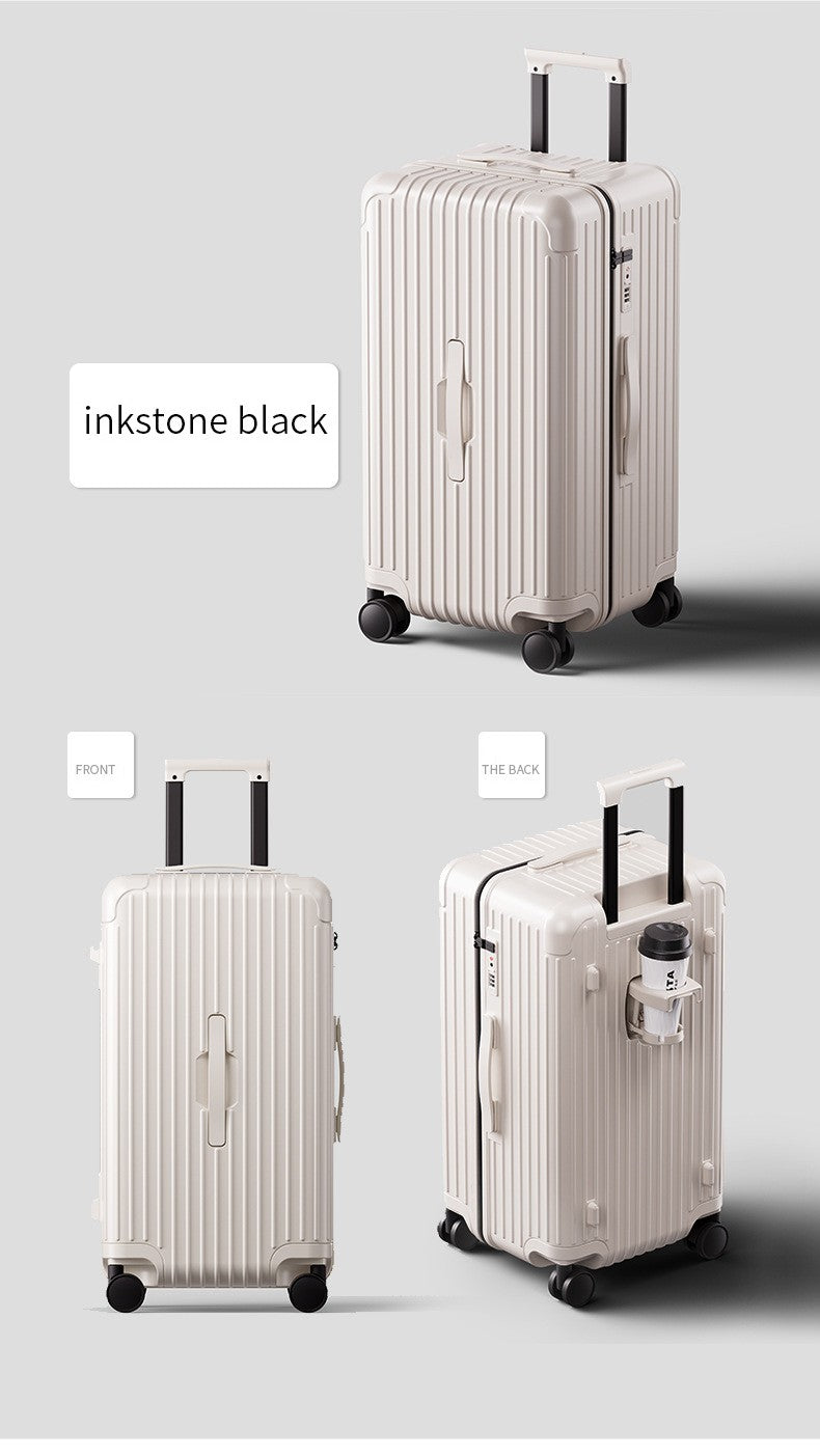 New Process Plastic Frame Suitcase 20-inch Carry-on Luggage 28-inch Thickened Trolley Case Large Capacity Travel Bag with Passwo