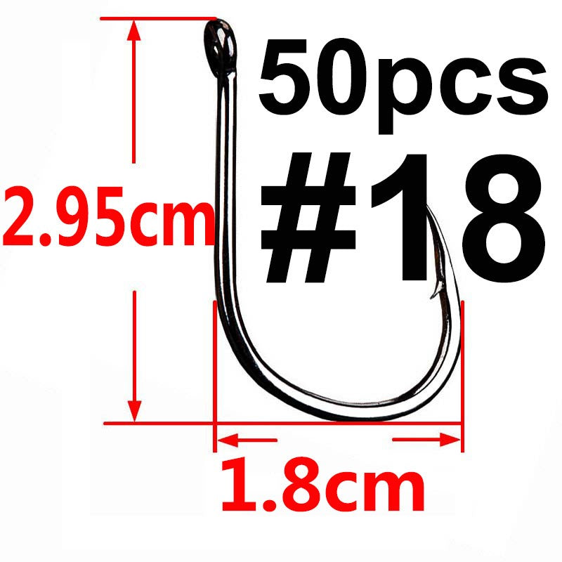 100/50/25 pçs Iseama Anzol de Pesca de Carpa Offset Círculo Único Anzol de Pesca de Mosca Anzol Jig Barba Mar Peixe Acessórios de Pesca