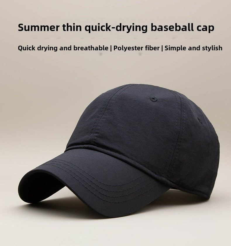 Summer Lightweight Quick Drying Baseball Cap Man  Plus Hat Male Outdoor Sport Oversized Men's Navy Baseball Cap for Big Heads