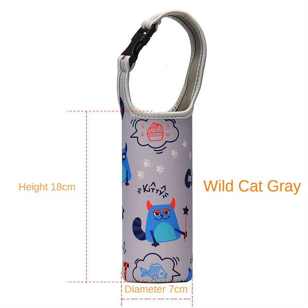 Baby Bottle Cover Portable Water Bottle Case Sleeve Sports Insulation Water Bottle Covers Pouch With Strap Holder Bottle Bag