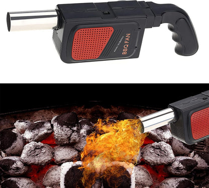 Outdoor Camping Picnic Barbecue Air Blower Portable Handheld Electric BBQ Cooking Fan Air Blower Fire Bellows Tool