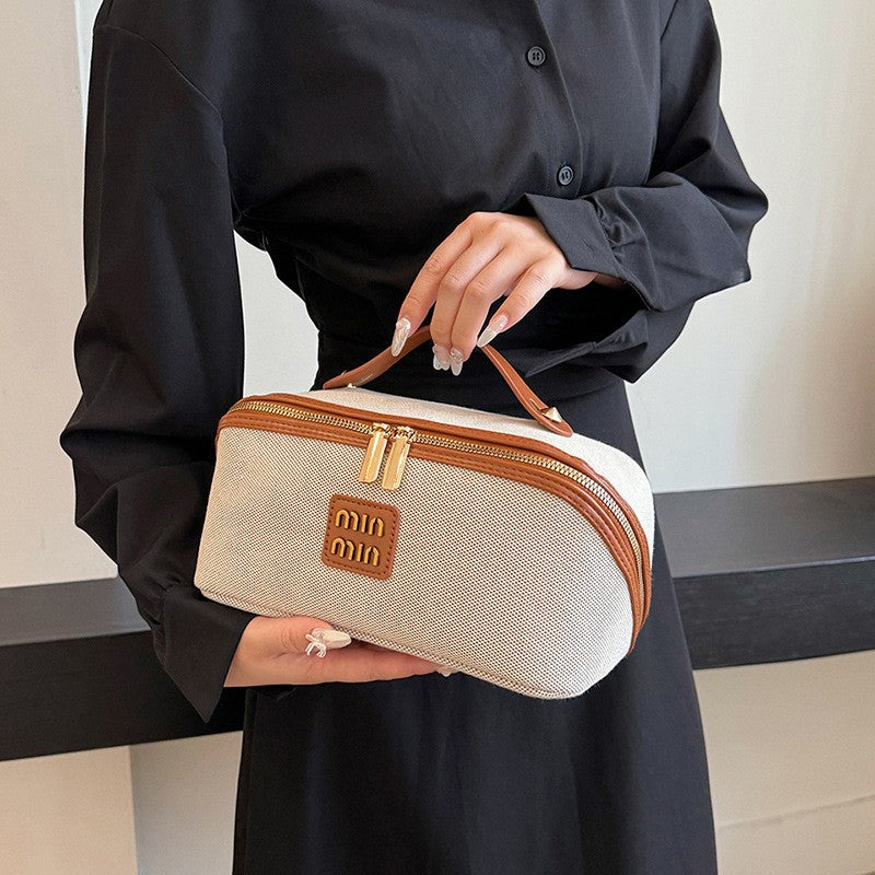 Women's Cosmetic Bag Portable Denim Storage Bag Large Luxury Makeup Bag Travel organizer Toiletry Wash Bag