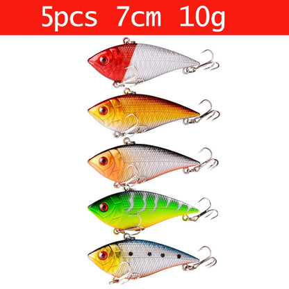 Conjunto de Iscas de Pesca Mini Truta Flutuante Isca Articulada Artifical Crazy Swing Isca Dura de Crank Bait Isca de Lápis