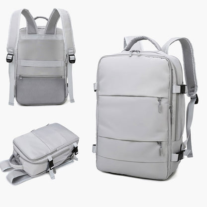 Mochila Impermeável de Grande Capacidade Multifuncional para Viagem com Compartimento para Sapatos Multicamadas