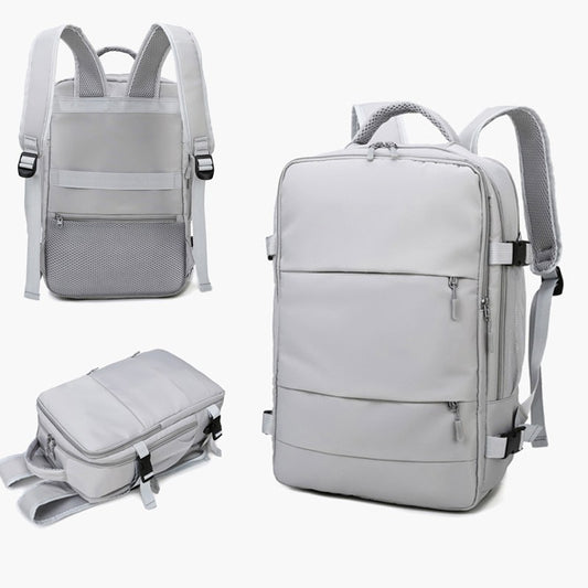 Mochila Impermeável de Grande Capacidade Multifuncional para Viagem com Compartimento para Sapatos Multicamadas