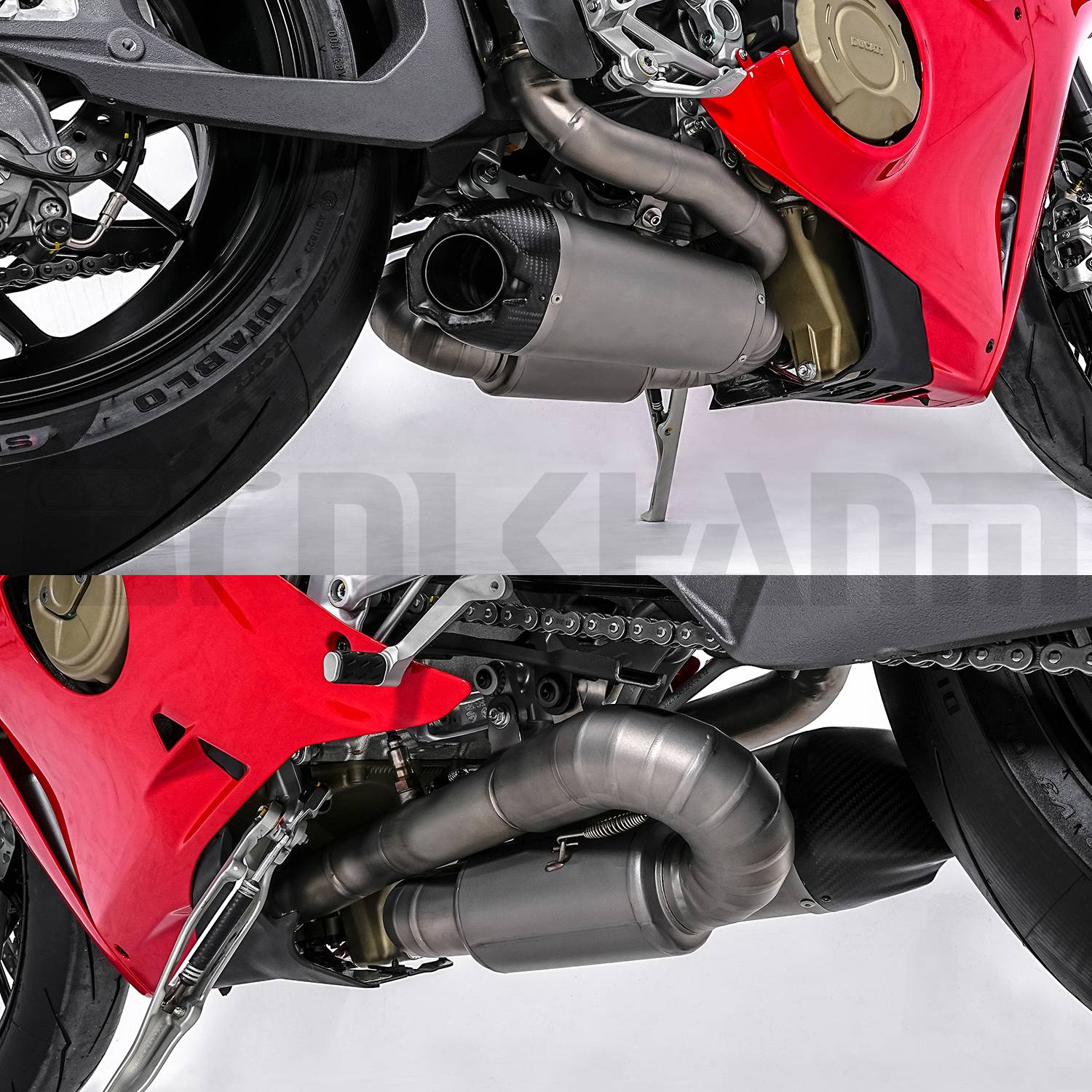 For Panigale V4 V4S Motorcycle exhaust system ti alloy modification muffler for Panigale V4 V4S Street Fighter V4 V4S 2025+