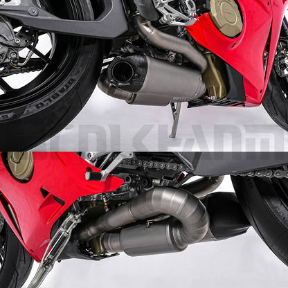For Panigale V4 V4S Motorcycle exhaust system ti alloy modification muffler for Panigale V4 V4S Street Fighter V4 V4S 2025+