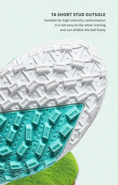 Kids Firm Ground Soccer Cleats, Boys & Girls Athletic Outdoor TF Football Shoes, Children's Lightweight Football training shoes