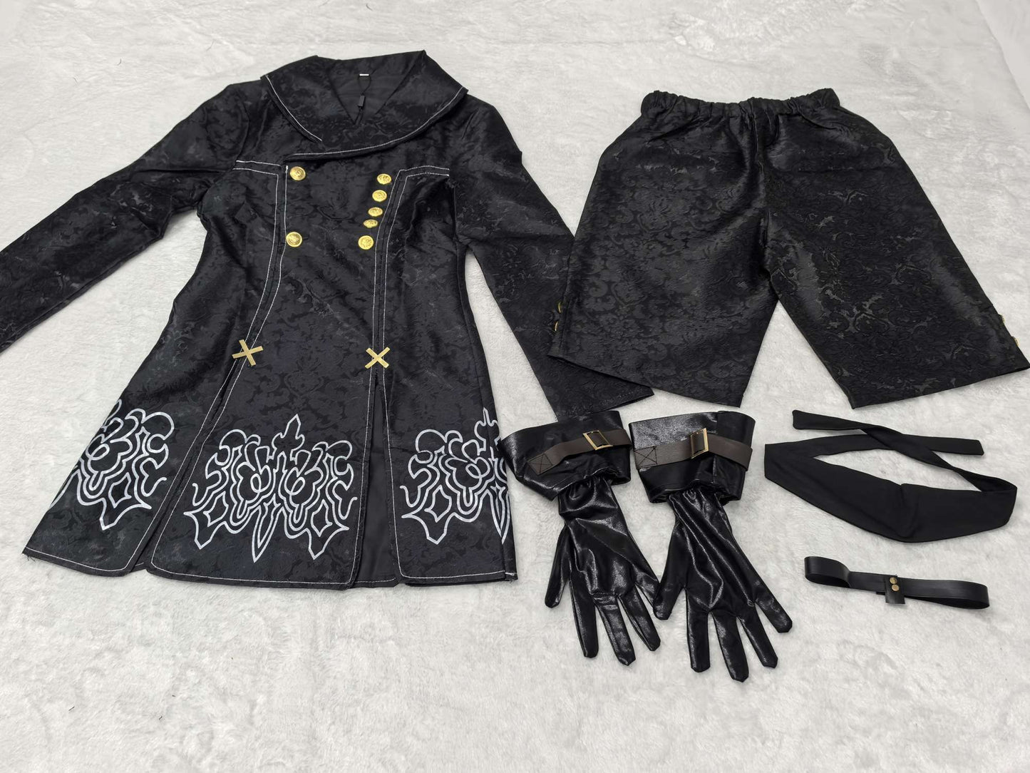 Anime Nier Automata Cosplay 9S Yorha 2B Cosplay Suit Male Women Outfit Wig Disguise Costume Plus Size Fancy Party Black Dress