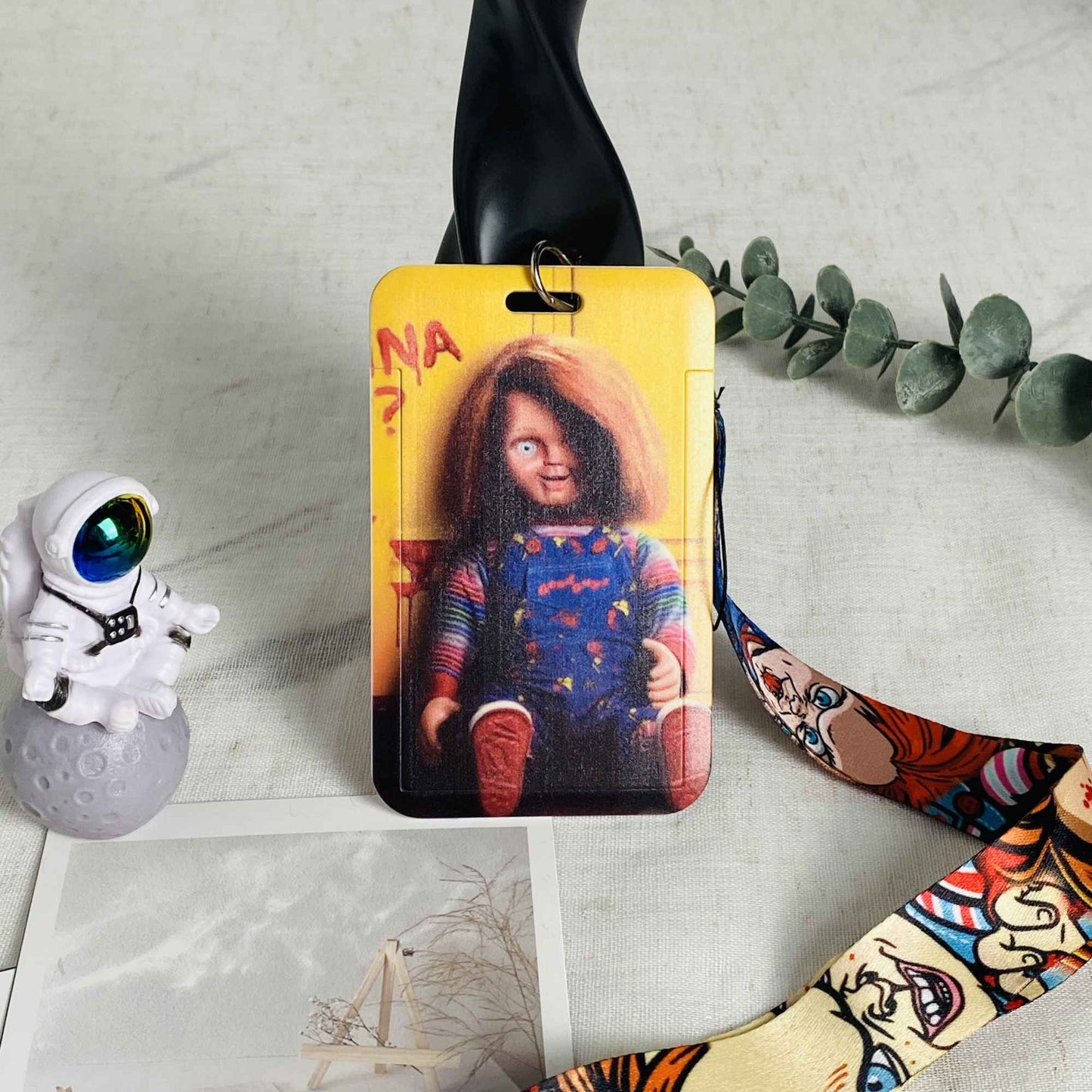 Anime Lanyards Keychain Badge Holder ID Credit Card Pass Hang Rope Lariat Lanyard for Keys Anime Accessories Gifts Halloween