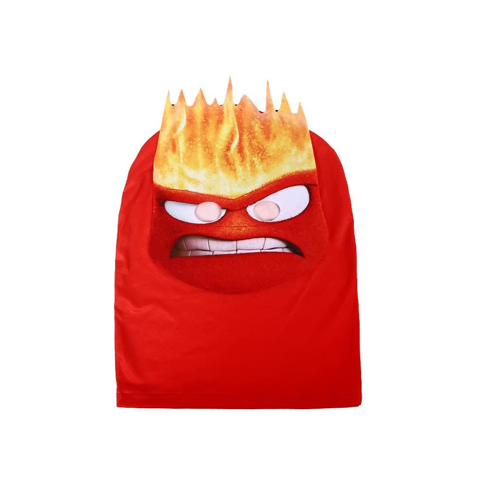 2025New Anime MovieInside Out 3D Printed Joy Disgust Anger Sadness Cosplay Costume Headgear Halloween PartyGame Mask Gift