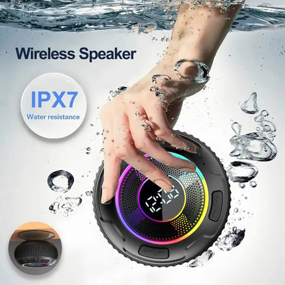 2025 Wireless Speaker S5 IPX7 Waterproof ENC Speakers IPX7 Waterproof Built-in Mic 10 hours Bluetooth Shower Speakers subwoofer