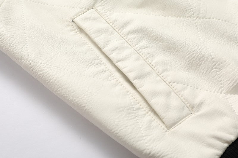 Autumn Winter Bomber Leather Jacket Men Scorpion Embroidery Hooded Jacket PU Leather Motorcycle Mens Ryan Gosling Drive Jacket