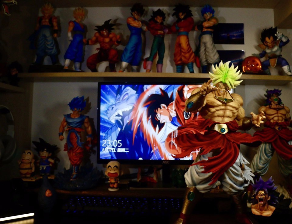 50CM Dragon Ball Breaking Circle Broly Figure Estátua JT Irmão Super Saiyajin GK Modelo de Estátua Ornamento Presente para Menino