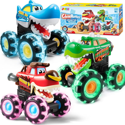 Ativação Esportiva de Brinquedo de Caminhão Monstro Carro Luminoso de Pedal de Monstro Brinquedo de Pressionar Carro Presente de Natal