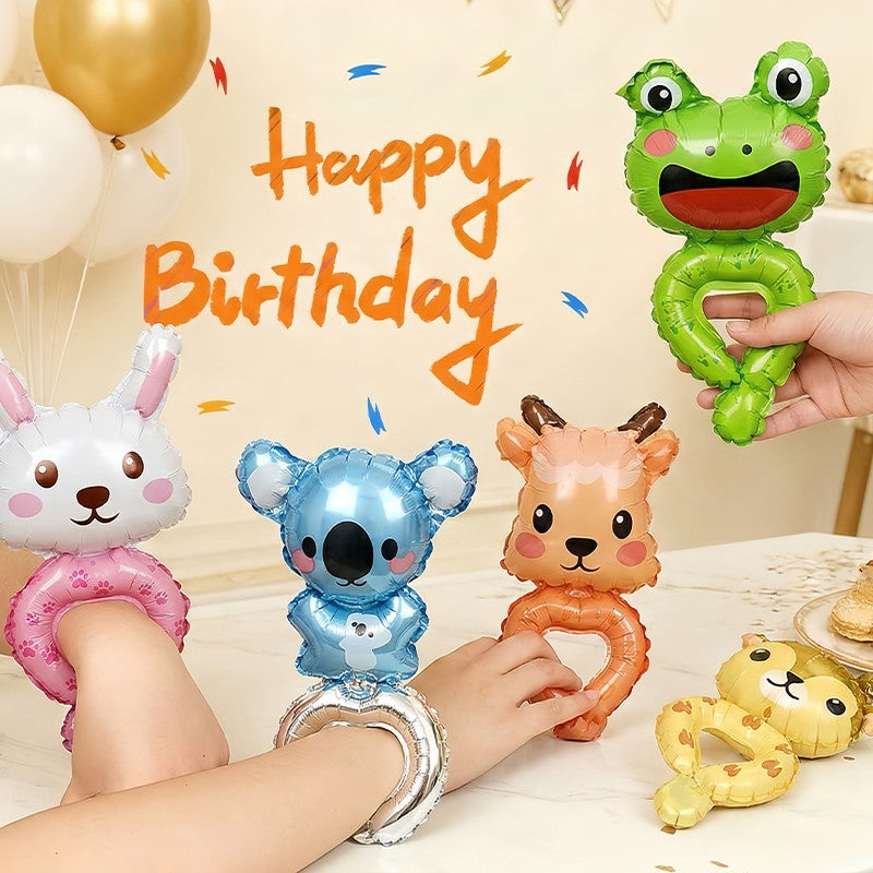 30 Animal-Shaped Wrist Balloons, Birthday Decoration Balloons, Party Decoration Balloons, Halloween Decorations, Christmas Decorations, Event Decoration Balloons, Cute Cartoon Toy Balloons, Birthday Gifts, Various Cartoon Animal Designs