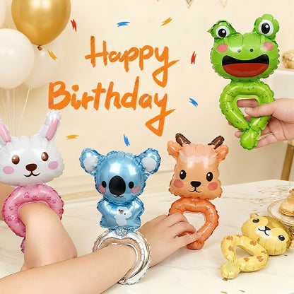 30 Animal-Shaped Wrist Balloons, Birthday Decoration Balloons, Party Decoration Balloons, Halloween Decorations, Christmas Decorations, Event Decoration Balloons, Cute Cartoon Toy Balloons, Birthday Gifts, Various Cartoon Animal Designs