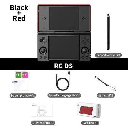 Anbernic RG DS Handheld Game Console 4" IPS Dual Screen Android 4000mAh Flip Video Games Player Supports RixelHK Wifi Streaming