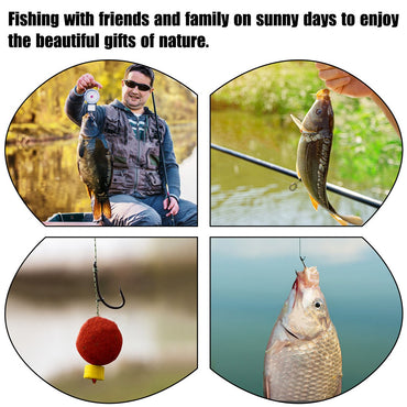 12 anzóis de pesca de carpa pré-amarrados com linha, para carpa, prontos para usar com iscas boilies, equipamento de pesca de carpa.