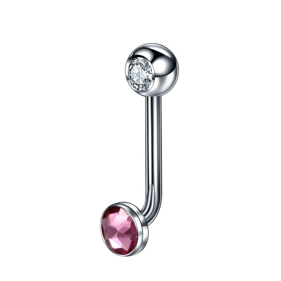 1PC Titânio Christina Vertical Hood Piercings Anéis de Lábio Flor Opala Sexy Piercings de Lábio Joias de Piercing de Sobrancelha VCH
