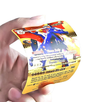 Cartas Pokémon Arco-Íris Douradas Prateadas Vmax GX Coleção de Cartas de Batalha Cartas de Treinador Espanhol Inglês Francês Brinquedos Infantis Presentes de Natal
