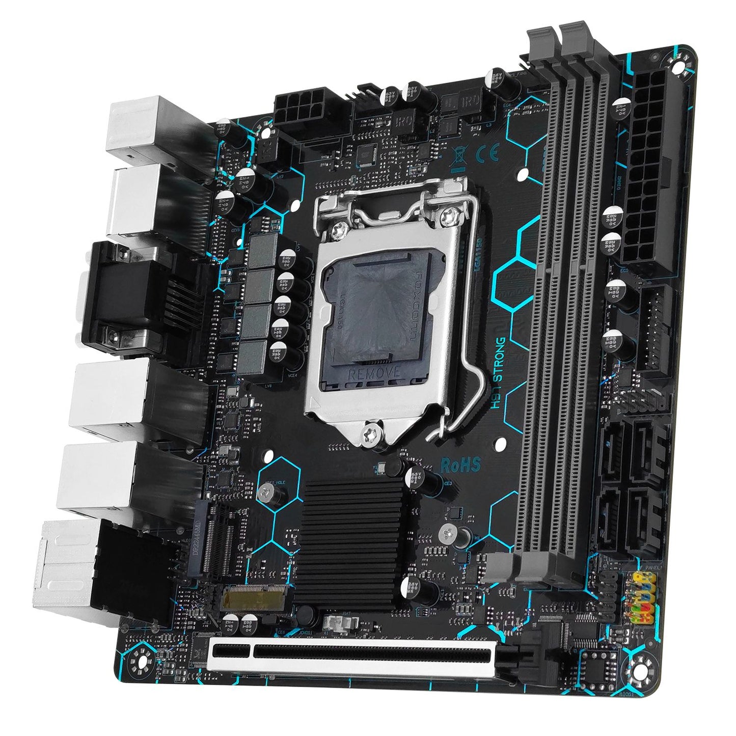 MACHINIST H97 STRONG Motherboard LGA1150 support Support Intel Core i7/i5/i3/E3 DDR3 Mini-ATX VGA/HDMI/DP/COM Dual LAN WIFI M.2