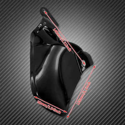 Defletor de Calor do Escudo da Sela ABS para Motocicleta Preto Brilhante para Harley Softail Fat Boy Breakout Slim Street Bob 2018-2022