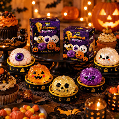 5.5cm Halloween ghost pinch music creative new squeeze decompression toy pinch decompression gift box set