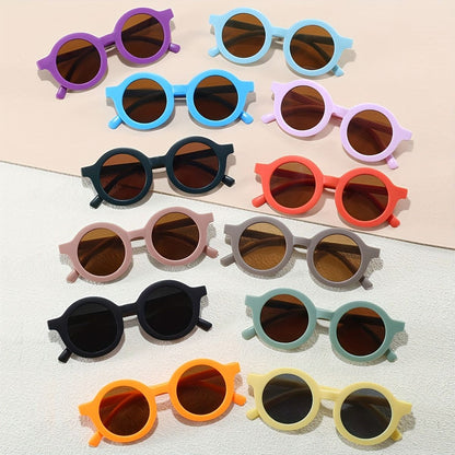 6PCS Round Glasses for Men and Women, Suitable for Travel, Fashionable, Summer Pool, Beach Party.