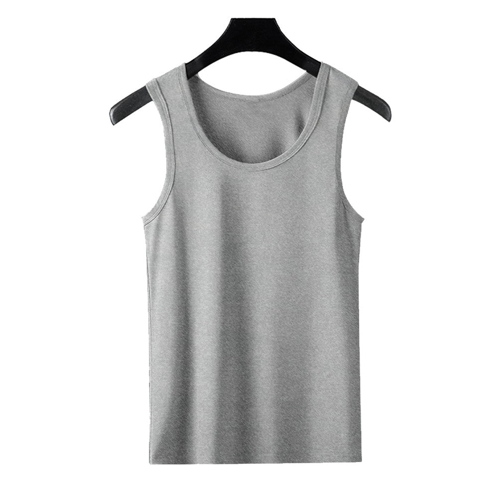 Men's Sport Slim Vest Summer Breathable Sleeveless Round Neck Gym Exercise Running Tank Top Male Sport Fitness Tees Undershirt