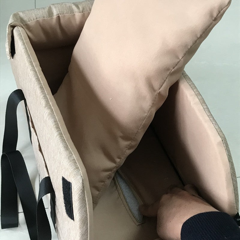 Assento de Carro para Cães Pequenos Assento para Console Central Assento Elevado para Carro Cesta de Transporte para Cães Portátil para Gatos Bolsa de Viagem de Segurança