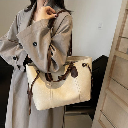 2025 New Light Luxury Niche Popular Large-capacity Commuting Versatile Shoulder Bag Casual High-end Tote Bag Women