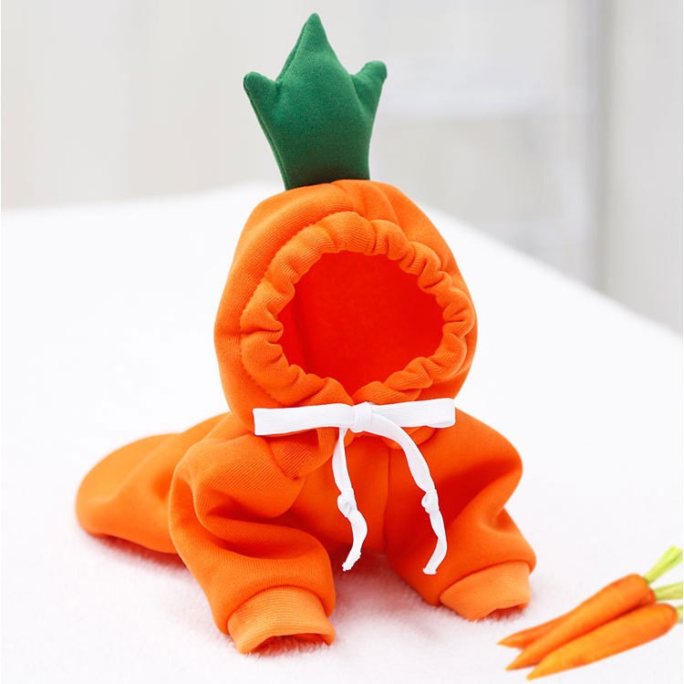 Roupas para Pets Cachorros Moletom com Capuz Fruta Casaco Quente Gato Suéter Fantasia de Inverno para Filhotes Cães de Pequeno Médio Grande Porte e Gatos