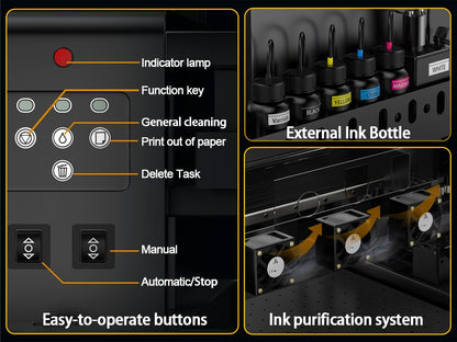 A3 UV Printer XP600 UV Flatbed Printing Machine with Varnish A4 A3 UV DTF Printer For Pen Metal Wood Acrylic UV Sticker Printer