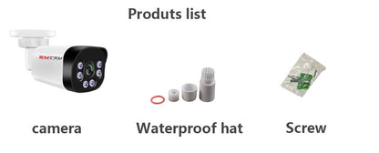 Super HD Infrared Night Vision Bullet Video Surveillance for NVR, 4K Poe Security Camera with Audio, 48V POE, DC 12V 4MP 5MP 8MP