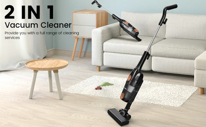 Sejoy 110/220v Corded Vacuum Cleaners 15Kpa Powerful Suction 600W Motor Stick Handheld Vacuum Cleaner for Home Pet Hair Carpet